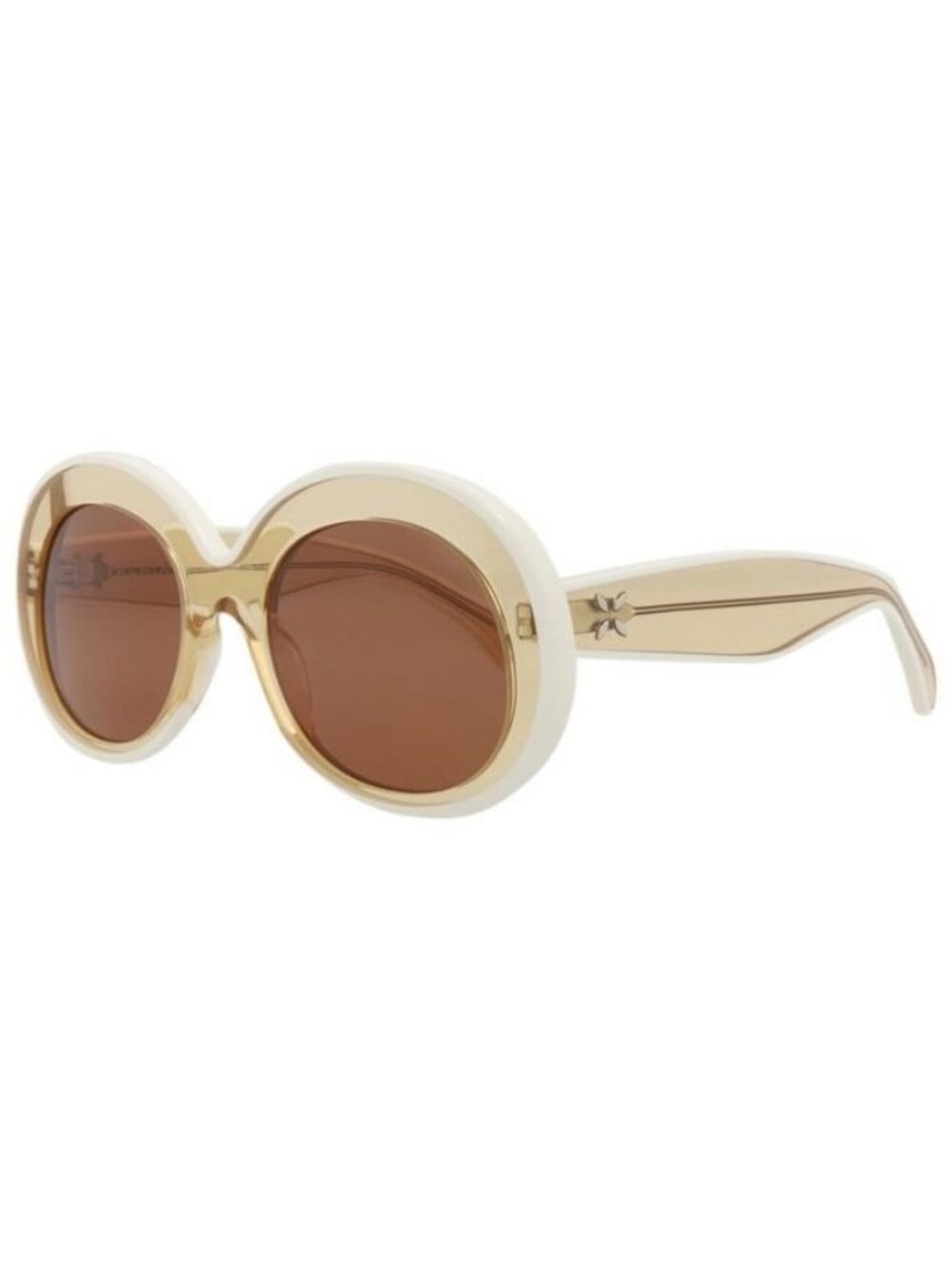 New Alaia Womens Round/Oval Orange Orange Brown Fashion Designer Sunglasses